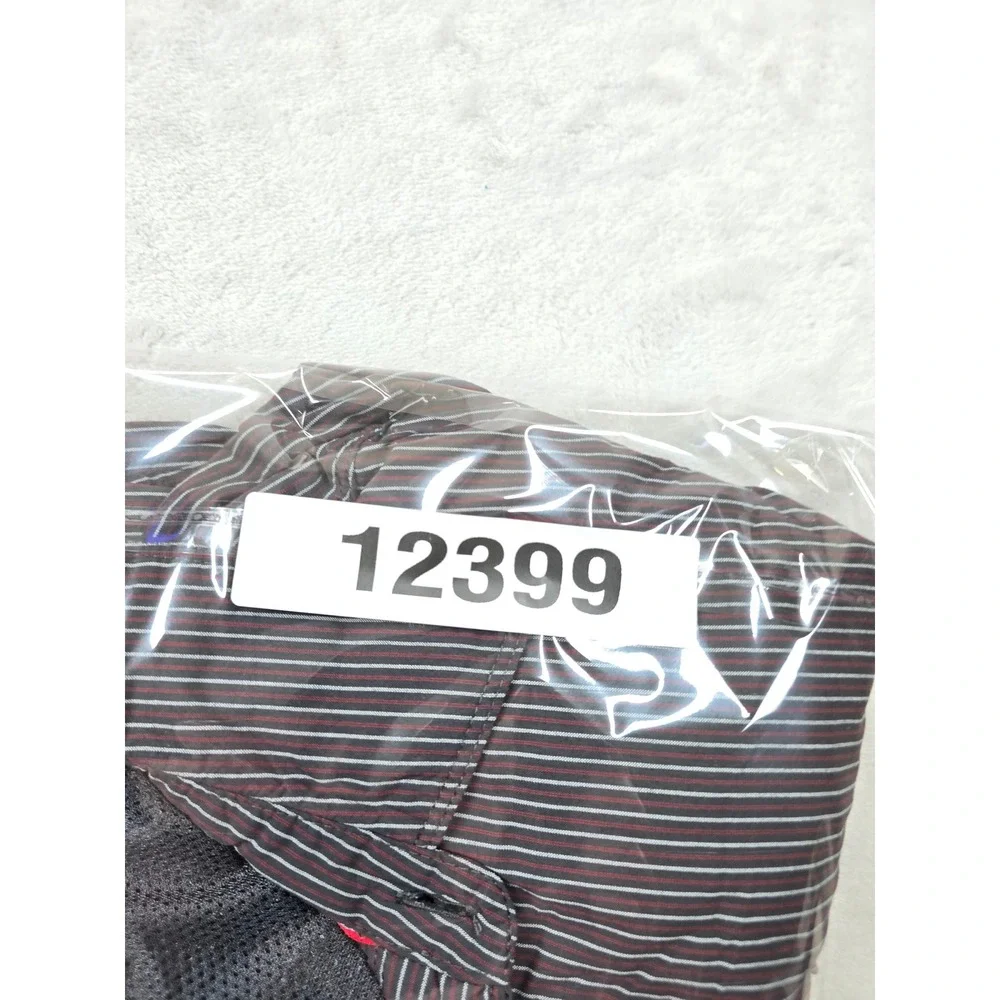 The North Face‎ Shirt Mens XL Black Red Striped Nylon Hiking Outdoor AJDY